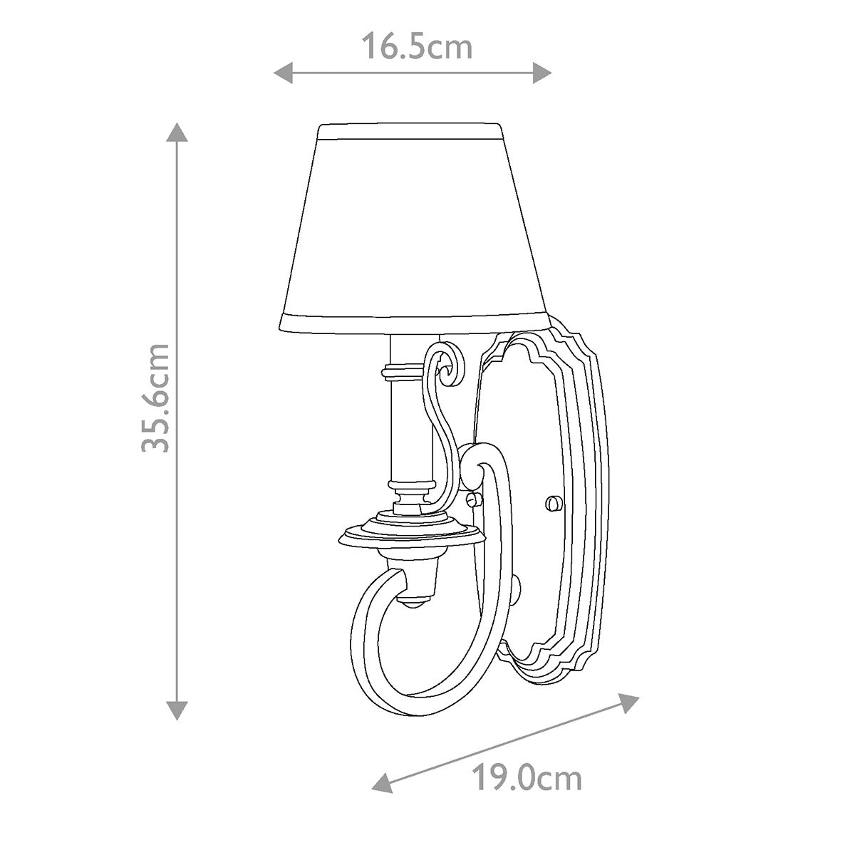 Hinkley Plymouth Single Wall Light - Olde Bronze