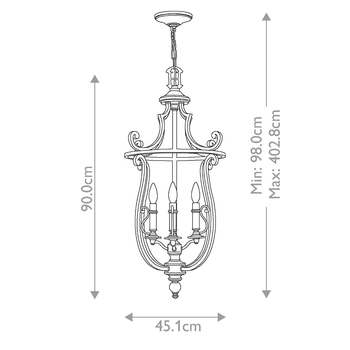 Hinkley Plymouth 4 Light Pendant - Olde Bronze
