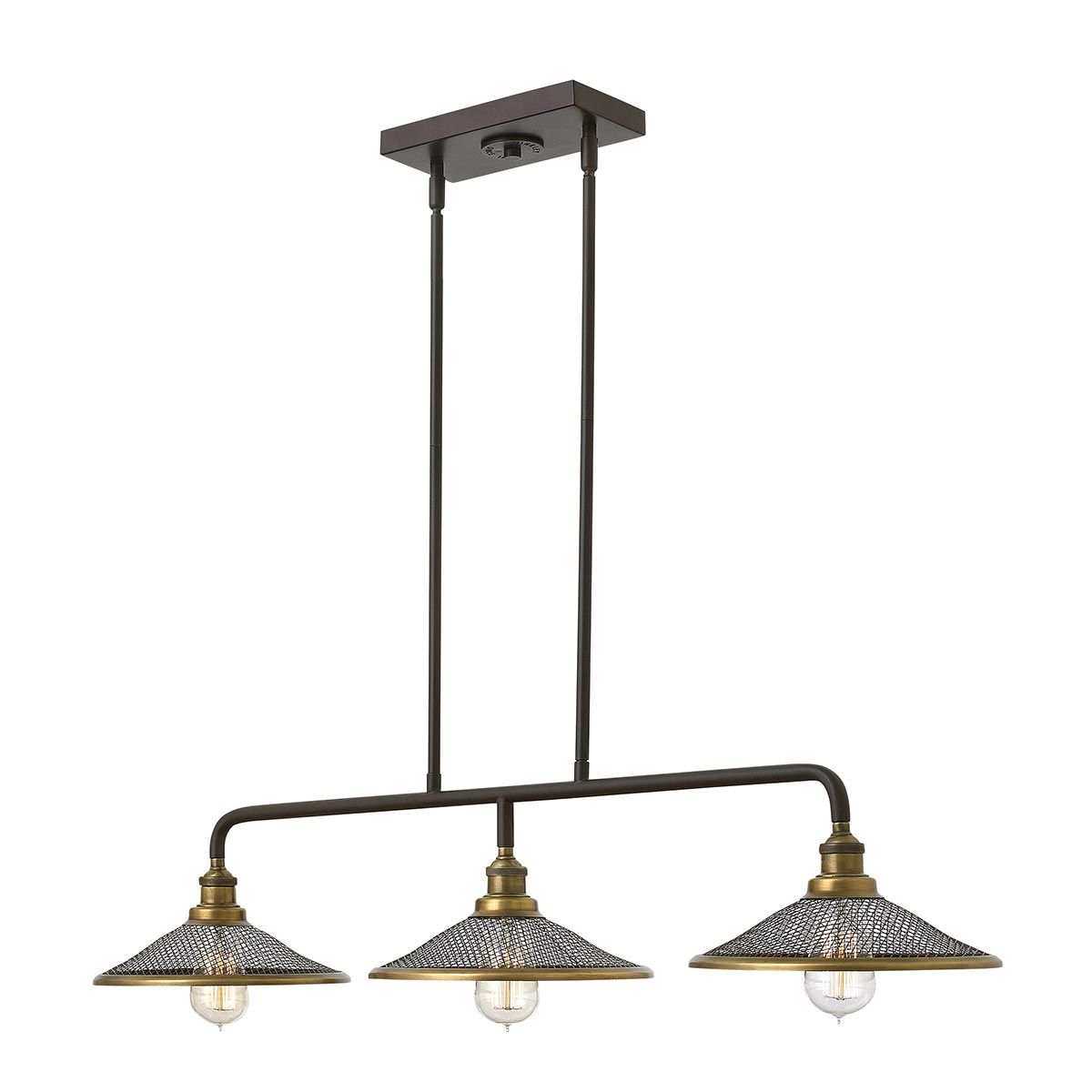 Hinkley Rigby 3 Light Island Chandelier - Buckeye Bronze