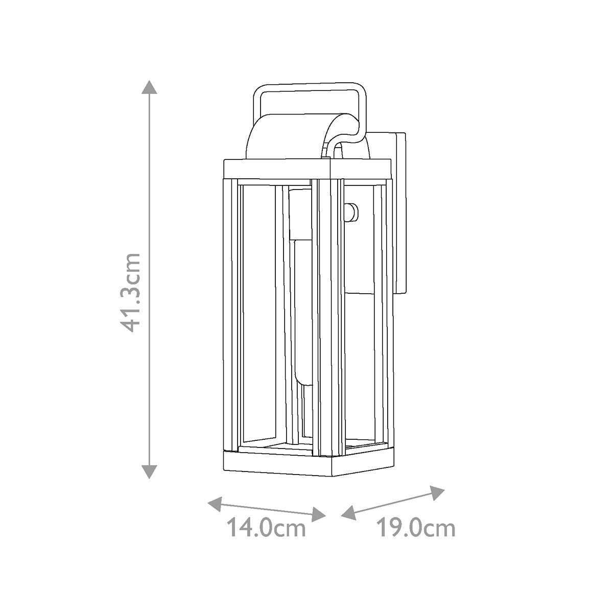 Hinkley Sag Harbor Single Small Wall Lantern - Painted Burnished Bronze