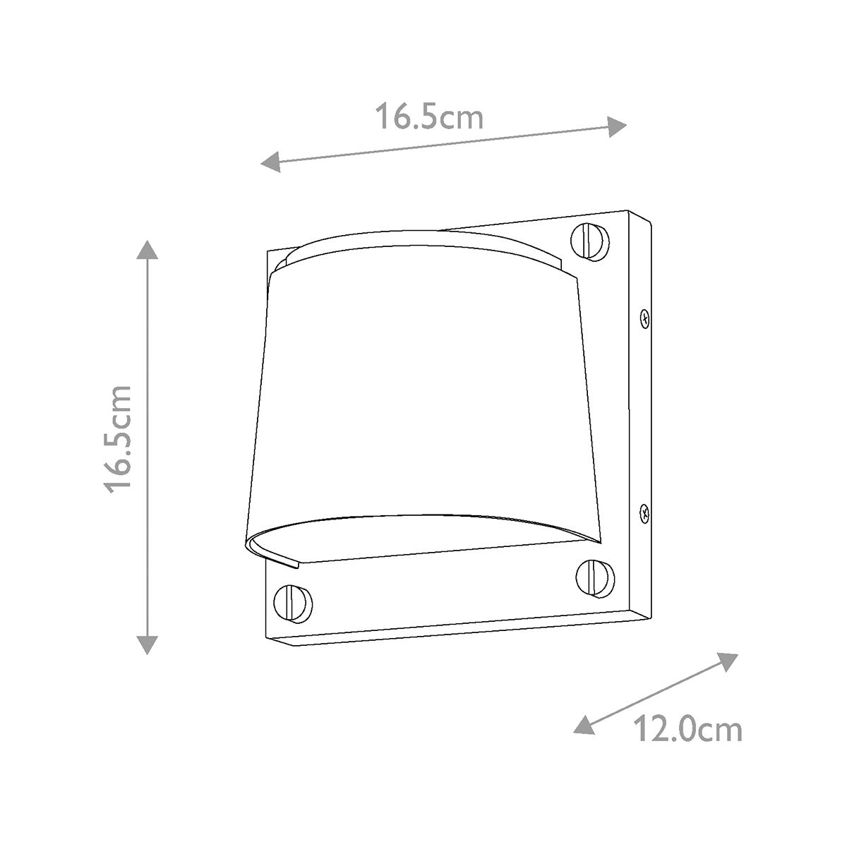 Hinkley Scout 1 Light Small Wall Light - Painted Heritage Brass