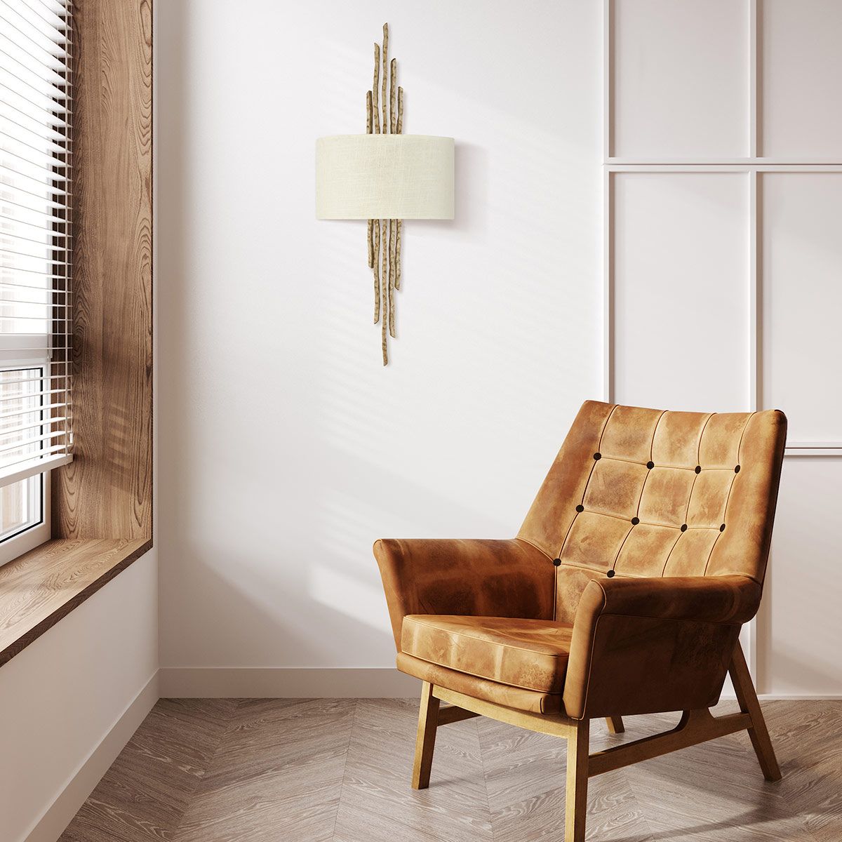 Hinkley Spyre 2 Light Wall Light - Champagne Gold