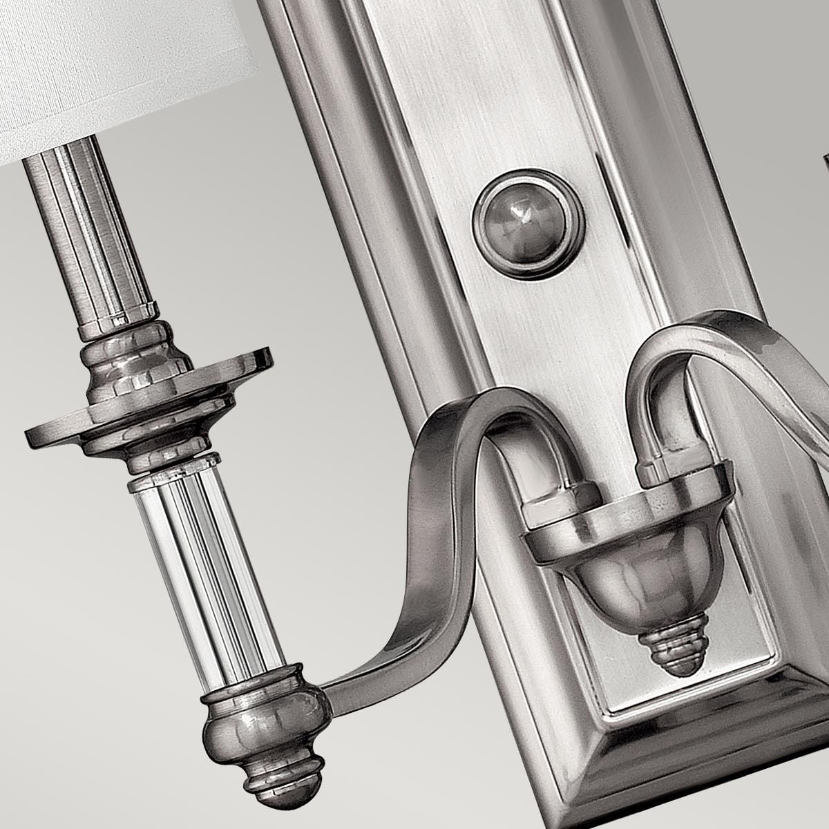 Hinkley Sussex 2 Light Wall Light - Brushed Nickel