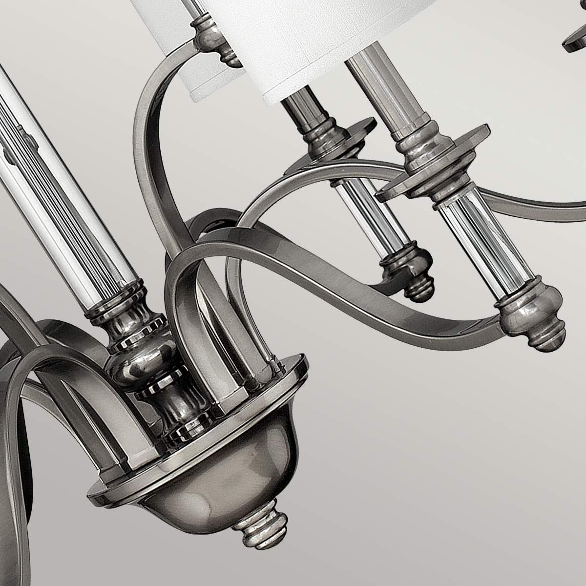 Hinkley Sussex 9 Light Chandelier - Brushed Nickel