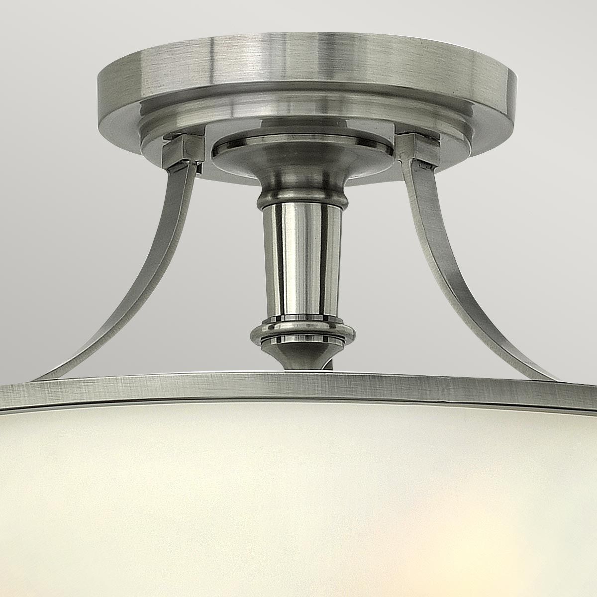 Hinkley Truman 3 Light Semi-Flush - Antique Nickel