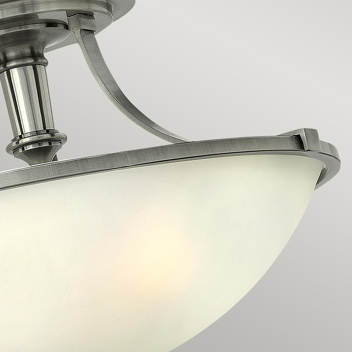 Hinkley Truman 3 Light Semi-Flush - Antique Nickel