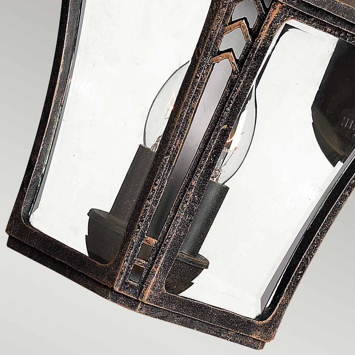Hinkley Wabash 2 Light Medium Wall Lantern - Mocha