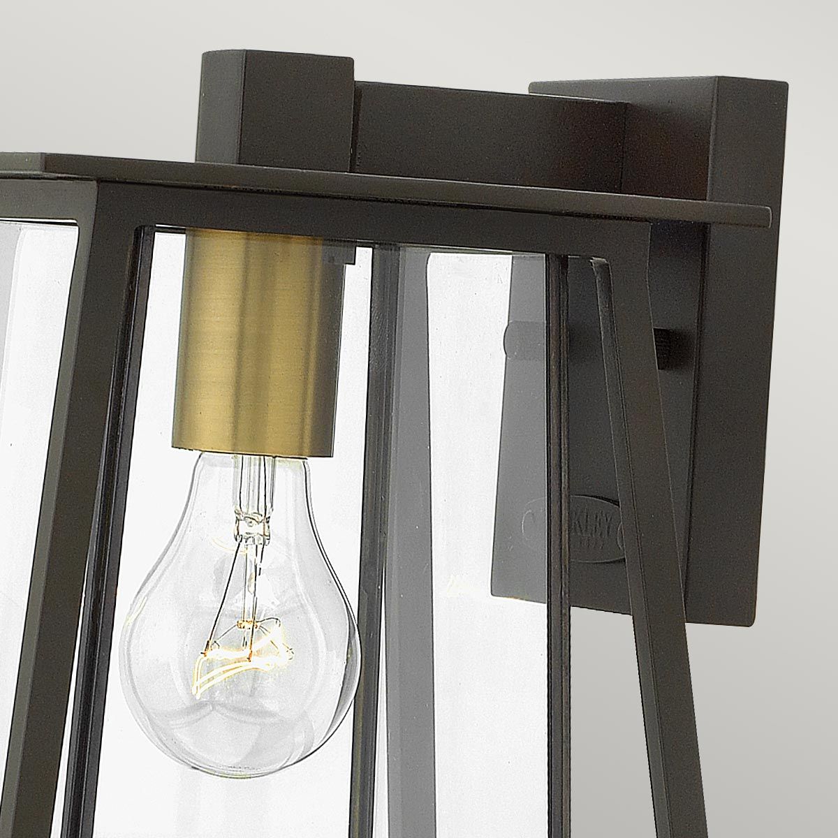 Hinkley Walker Single Small Wall Lantern - Buckeye Bronze