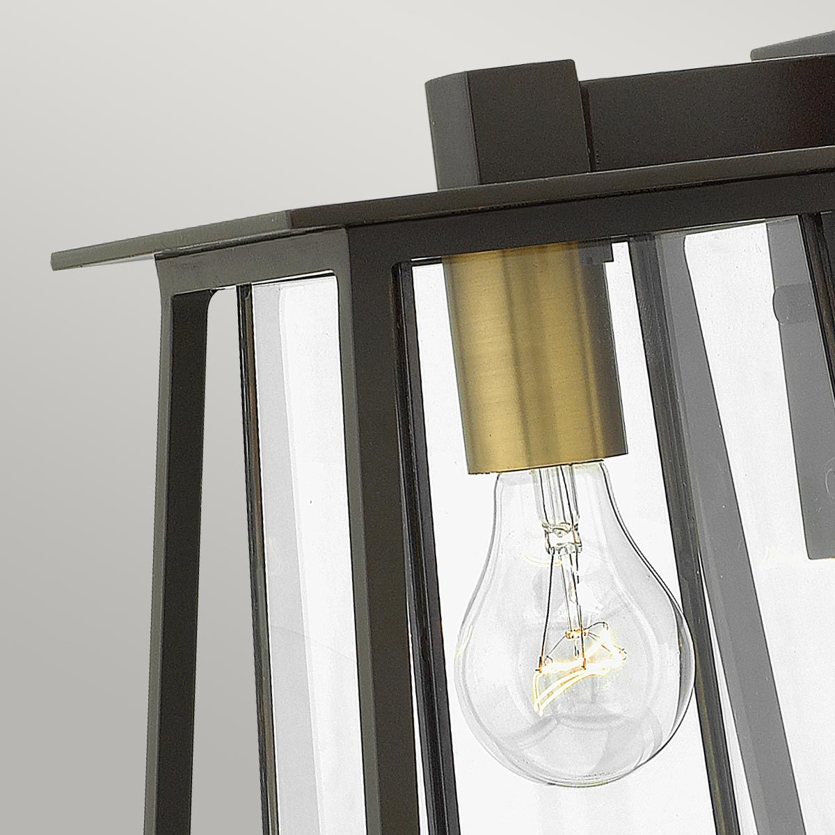 Hinkley Walker Single Small Wall Lantern - Buckeye Bronze