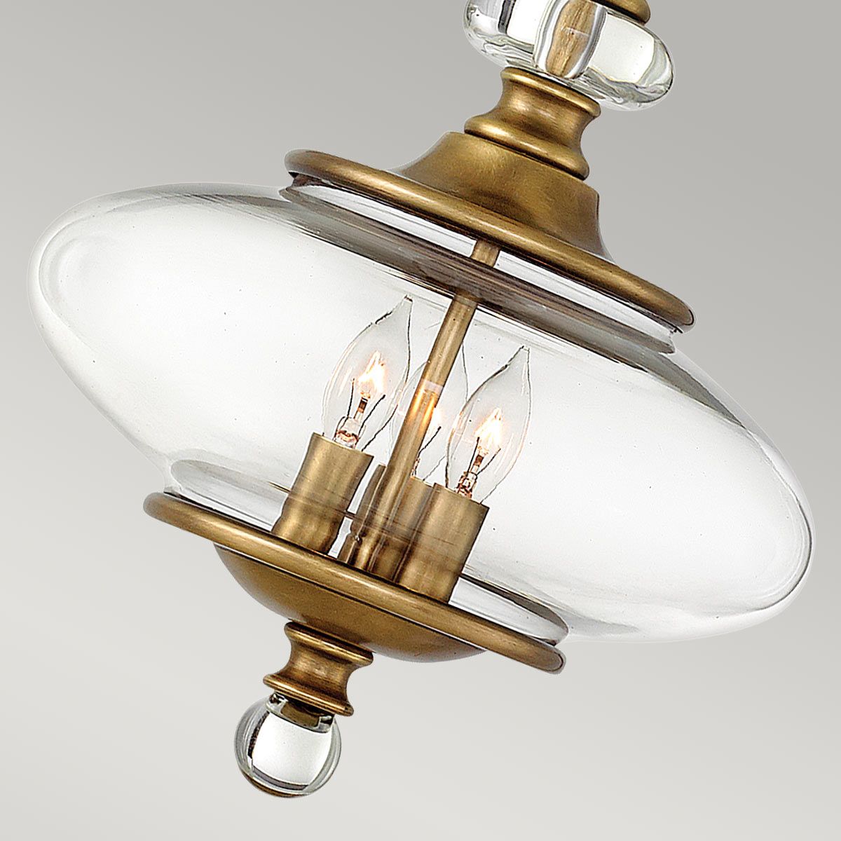 Hinkley Wexley 3 Light Pendant - Heritage Brass