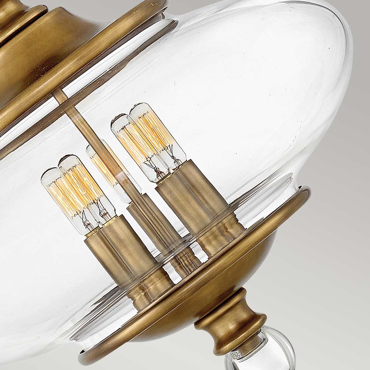 Hinkley Wexley 5 Light Pendant - Heritage Brass