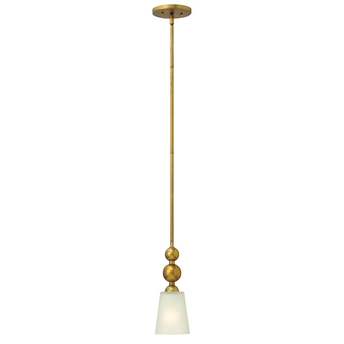 Hinkley Zelda Single Mini Pendant - Vintage Brass