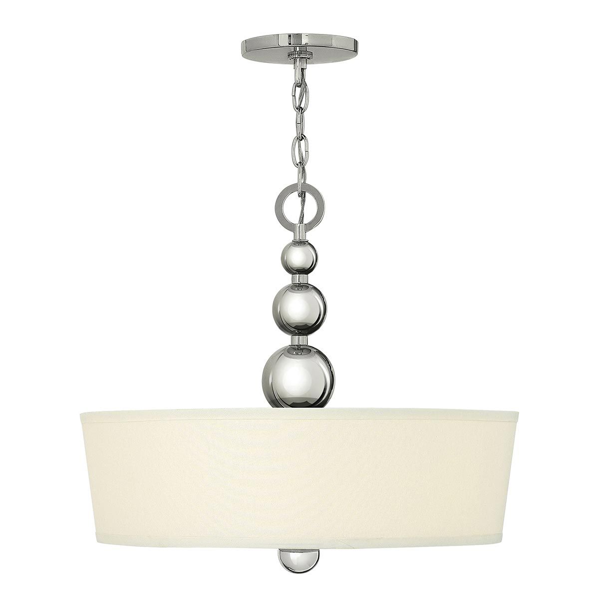 Hinkley Zelda 3 Light Pendant - Polished Nickel