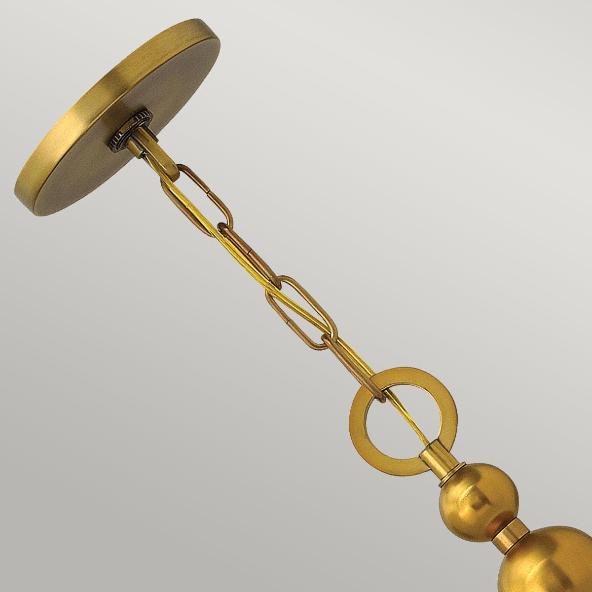 Hinkley Zelda 3 Light Pendant - Vintage Brass