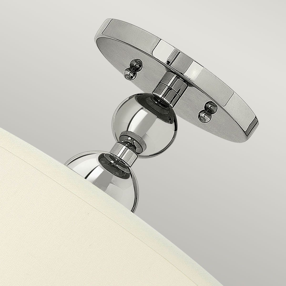 Hinkley Zelda 3 Light Semi-Flush Fitting - Polished Nickel