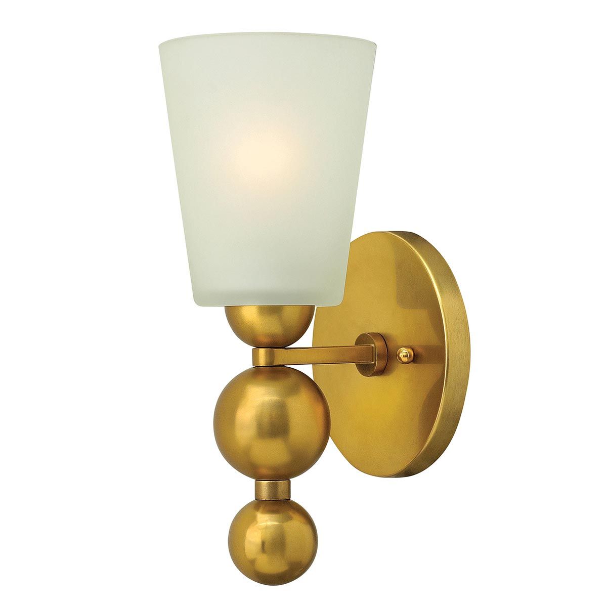 Hinkley Zelda Single Wall Light - Vintage Brass