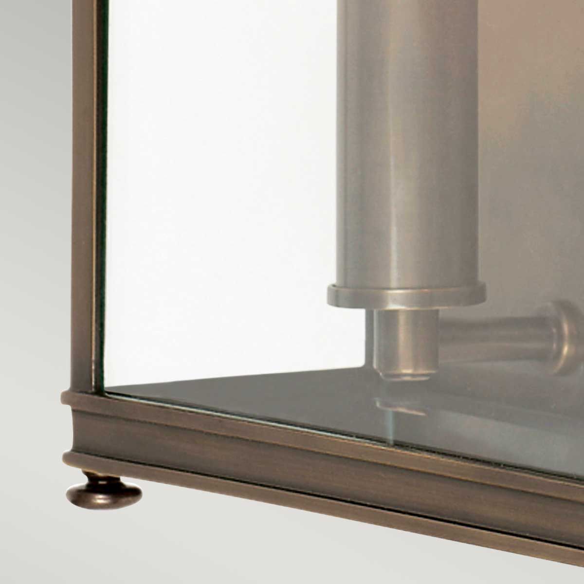 Elstead Holborn 2 Light Medium Half Lantern - Dark Bronze