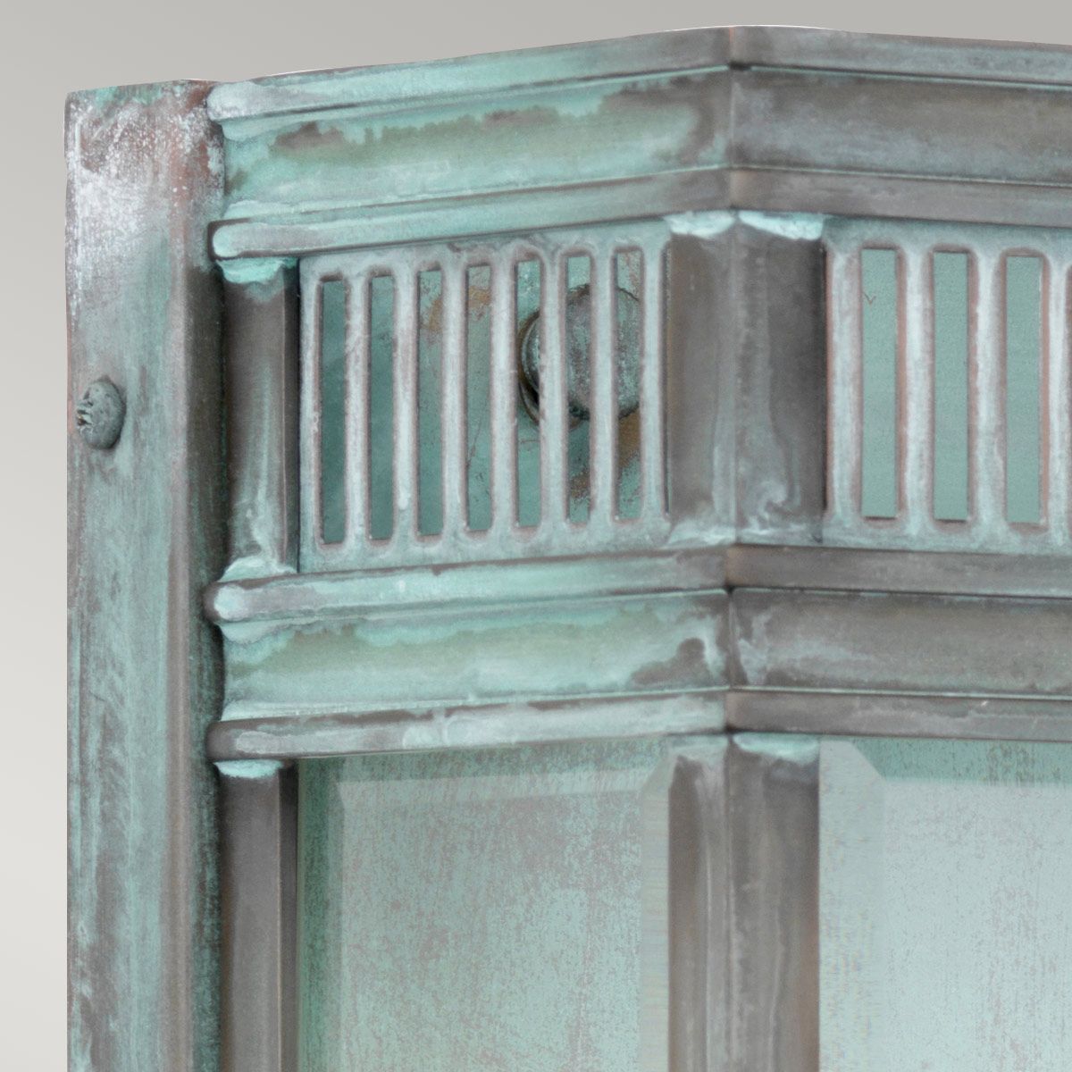 Elstead Holborn 2 Light Medium Half Lantern - Verdigris