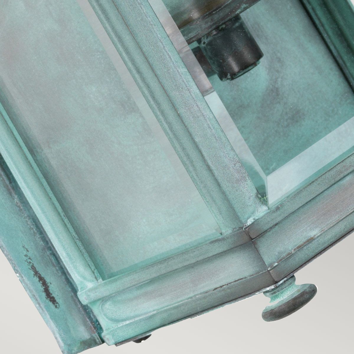 Elstead Holborn Single Small Half Lantern - Verdigris