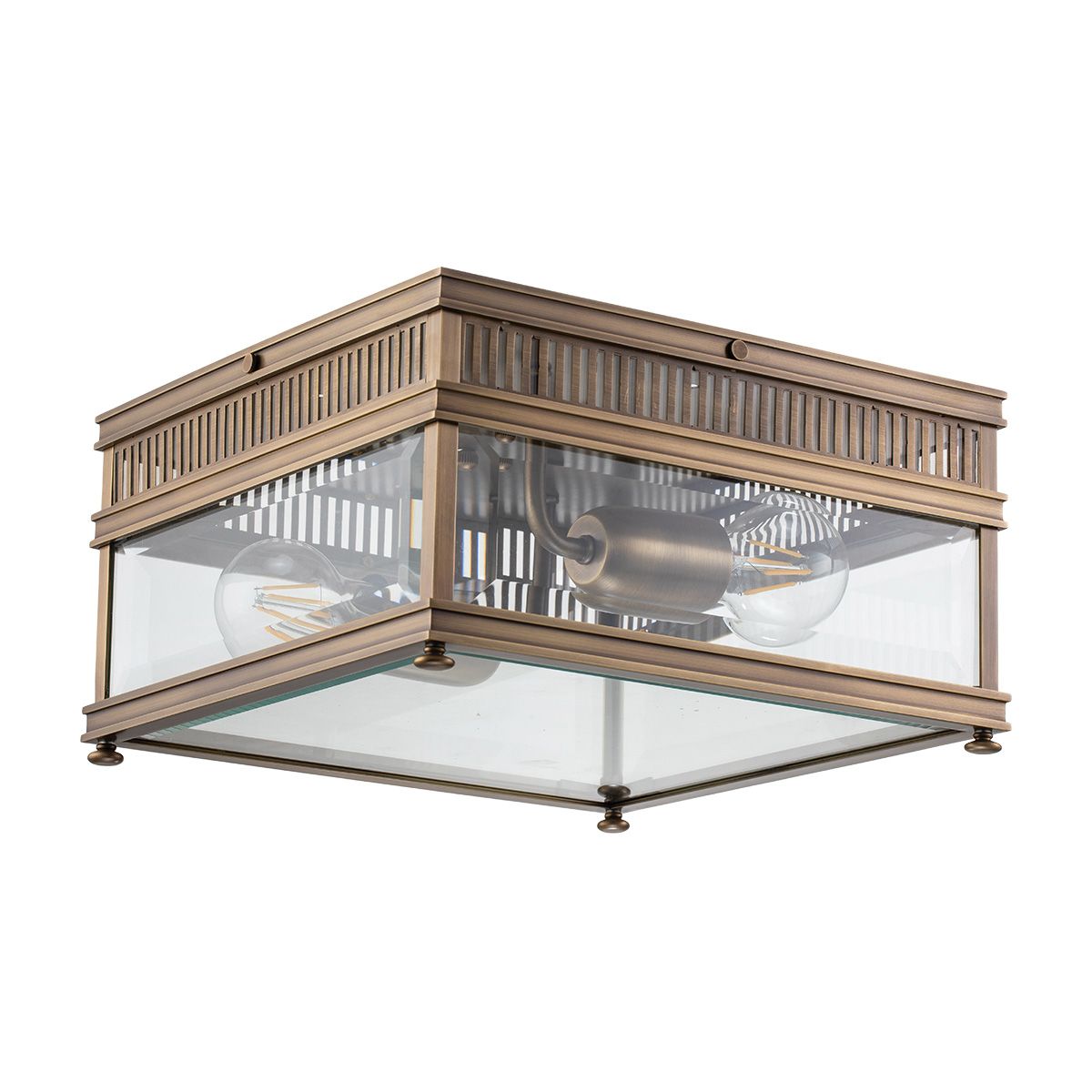 Elstead Holborn 2 Light Flush - Dark Bronze