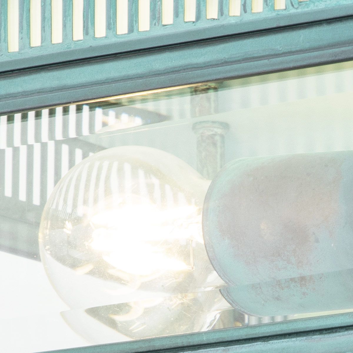 Elstead Holborn 2 Light Flush - Verdigris