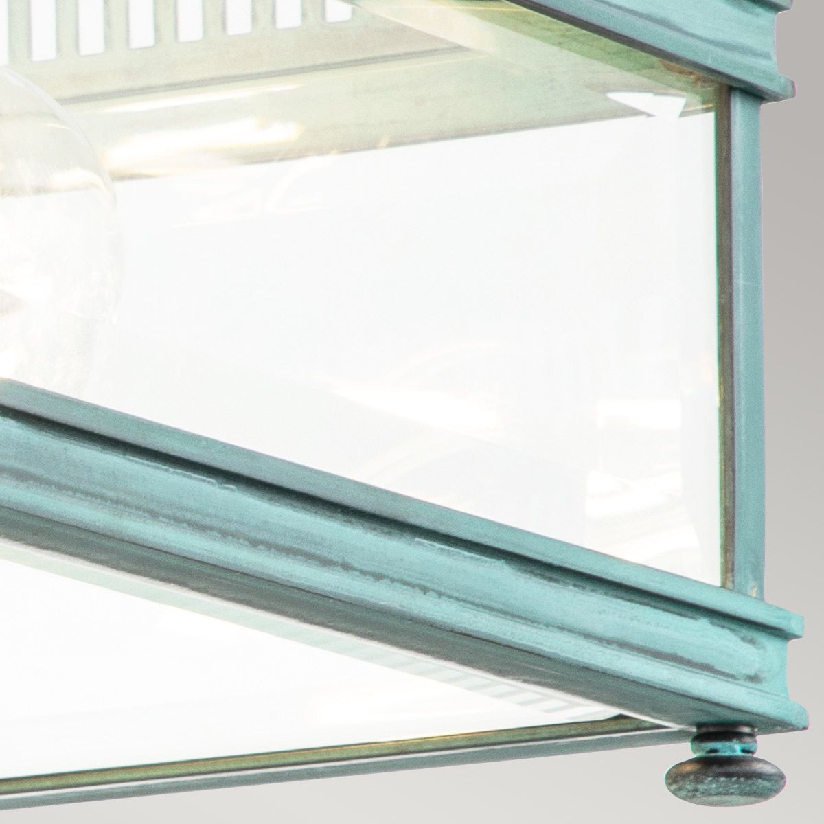 Elstead Holborn 2 Light Flush - Verdigris