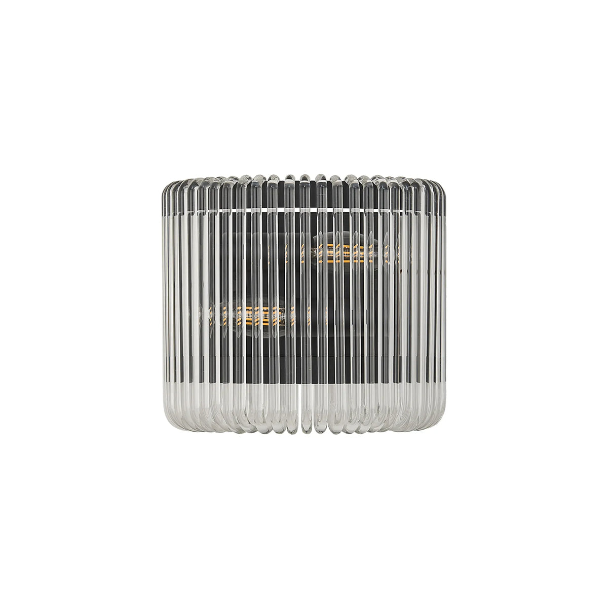 Fabula Hutton 22 x Small Wall Light – 22 cm – Black & Clear Glass