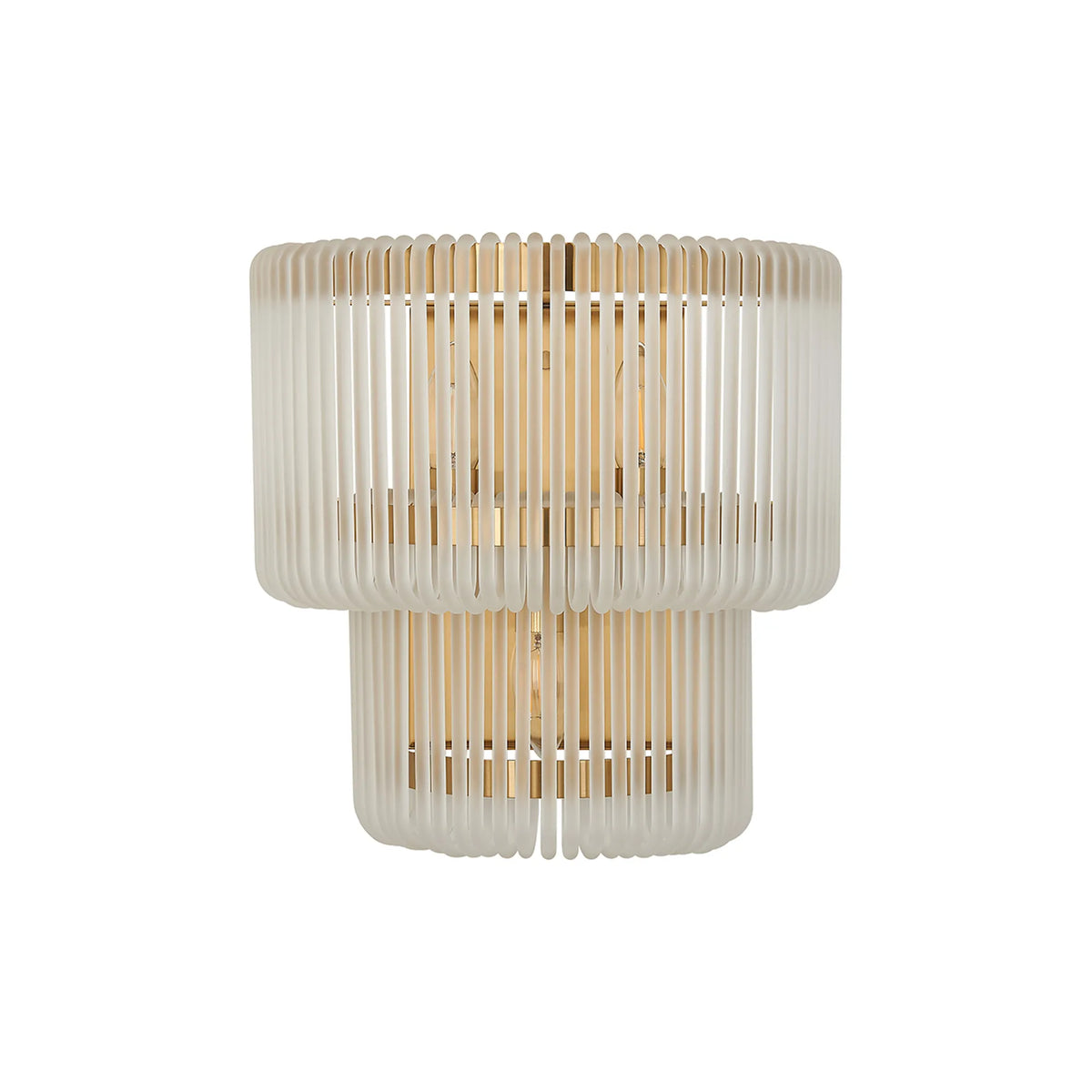 Fabula Hutton 32 x Large Wall Light – 32 cm – Brass & Frosted Glass