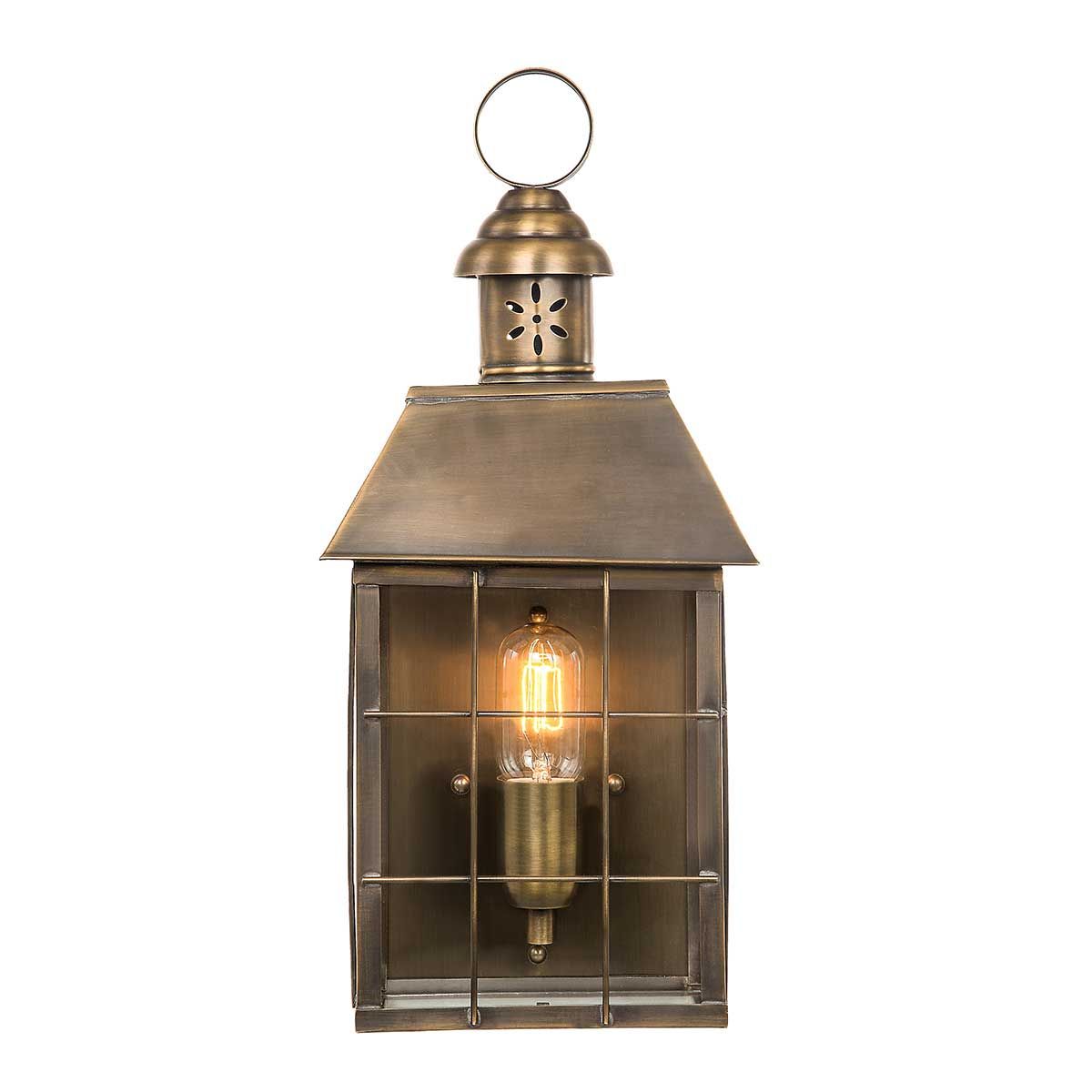 Elstead Hyde Park Single Wall Lantern - Solid Brass