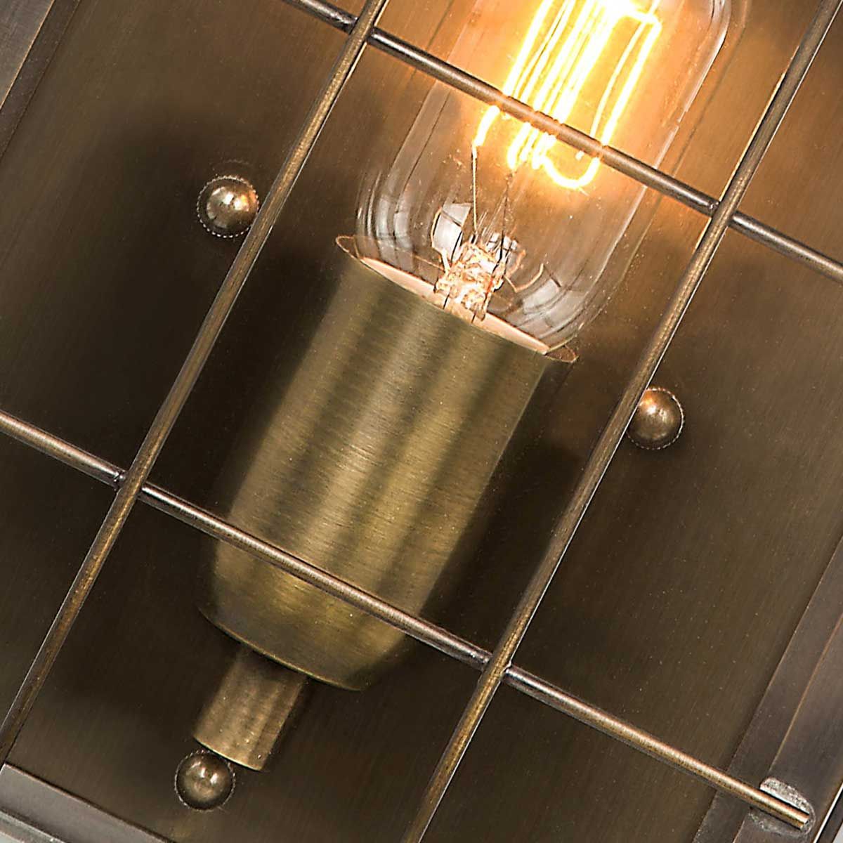 Elstead Hyde Park Single Wall Lantern - Solid Brass