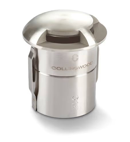 Collingwood GL100 1W Mini LED Ground Light - Stainless Steel - 2 Facets/1 Direction - Low Voltage
