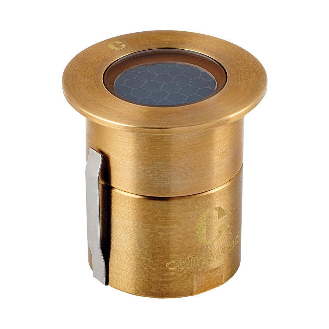 Collingwood GL019 1W Mini Low Glare LED Ground Light - Antique Brass - Low Voltage