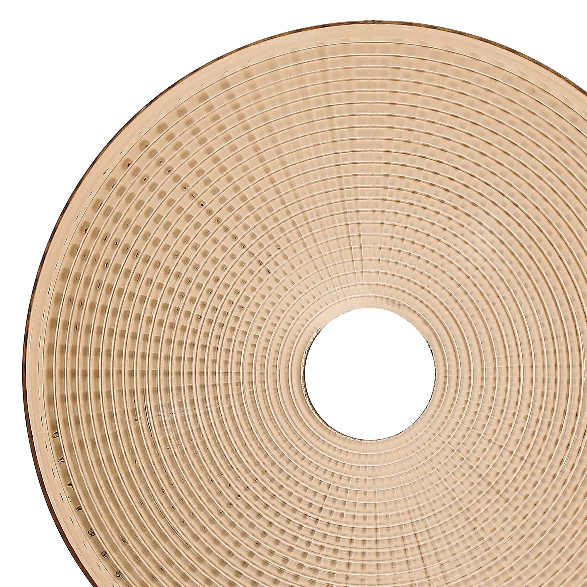 Fabula Milton 23cm Round Textured Glass (E) - Amber