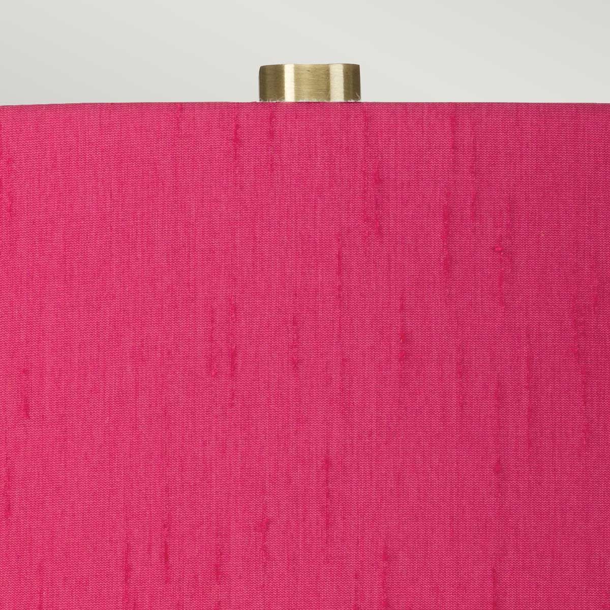 Elstead Isla 1 Light Table Lamp - White, Aged Brass & Cranberry