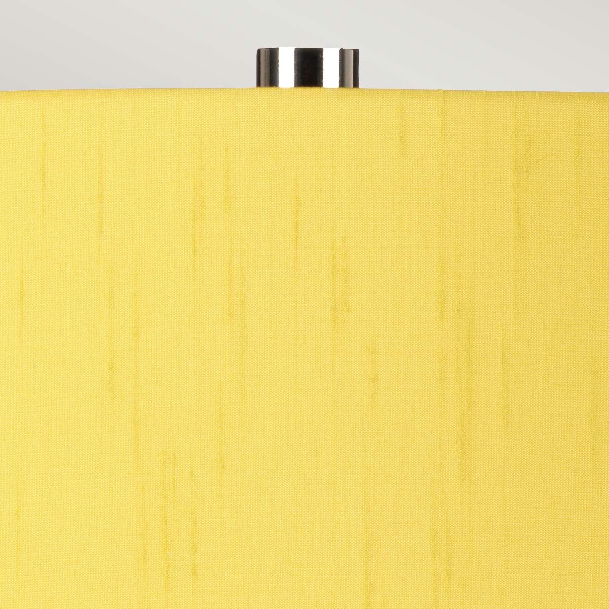 Elstead Isla 1 Light Table Lamp - White, Polished Nickel & Yellow