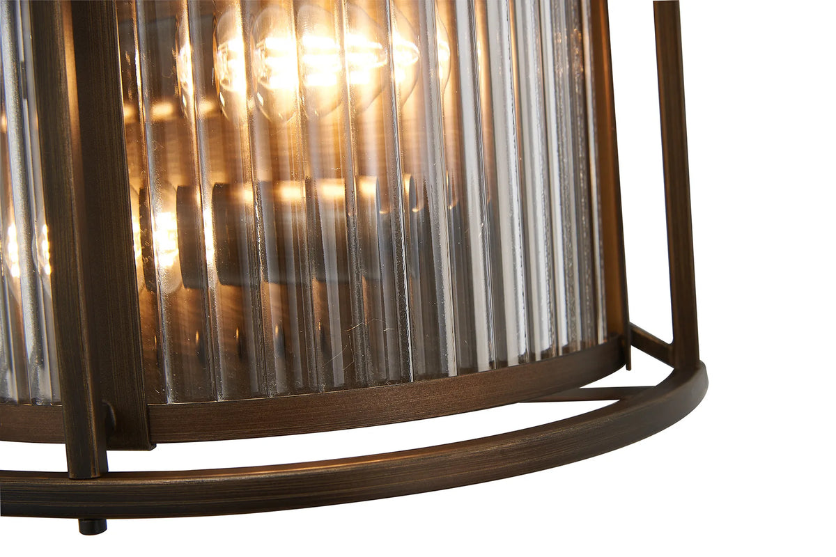 Fabula Jennifer Wall Light – 28 cm – Bronze & Clear Glass