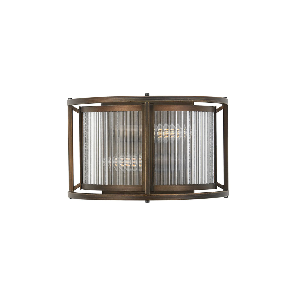 Fabula Jennifer Wall Light – 28 cm – Bronze & Clear Glass