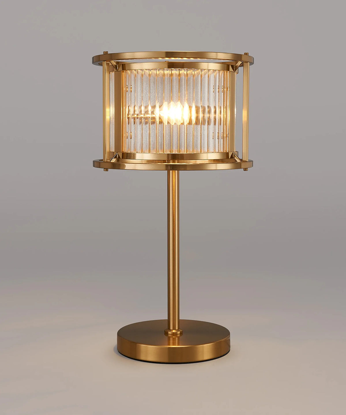 Fabula Jennifer Table Lamp – 25 cm – Brass & Clear Glass