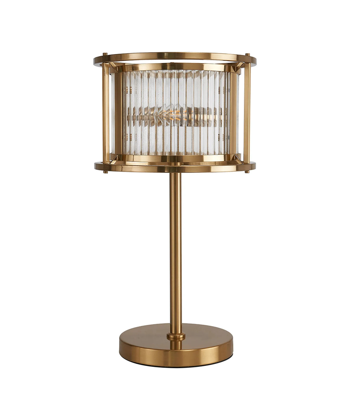 Fabula Jennifer Table Lamp – 25 cm – Brass & Clear Glass
