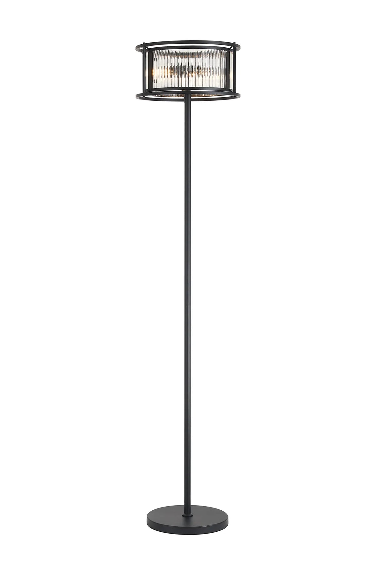 Fabula Jennifer Floor Lamp – 35 cm – Satin Black & Clear Glass 35 cm
