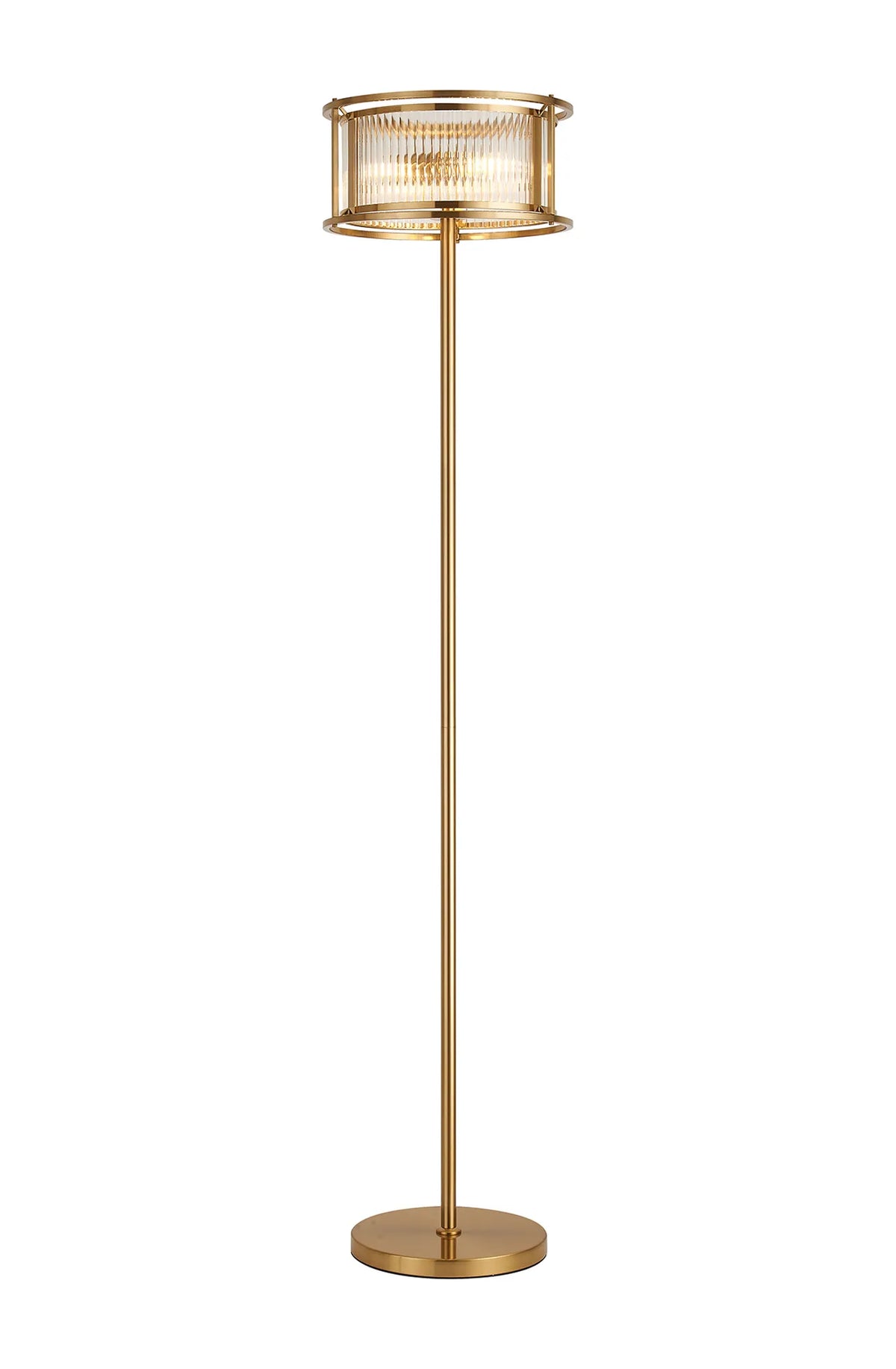Fabula Jennifer Floor Lamp – 35 cm – Brass & Clear Glass 35 cm