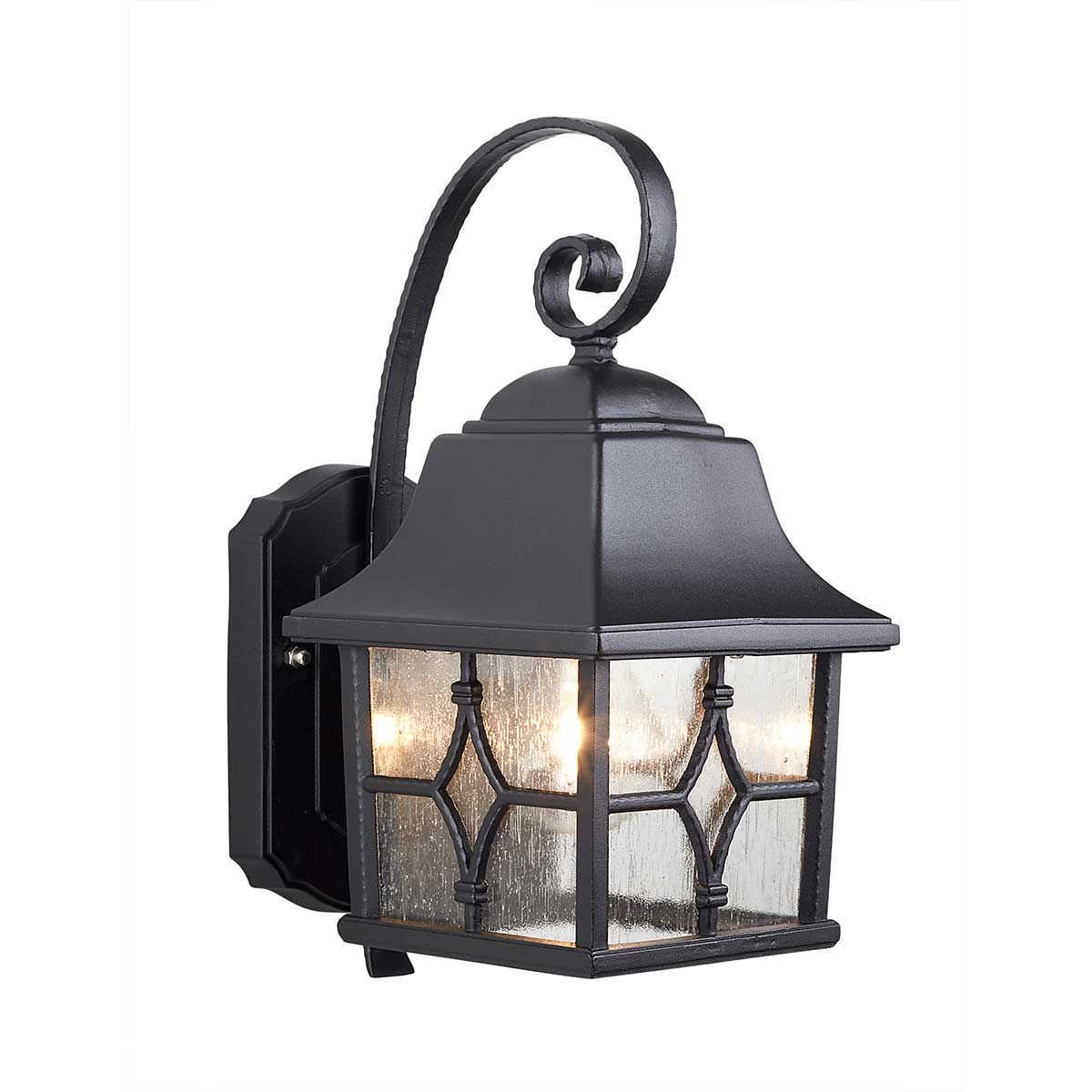 Elstead Kent Single Wall Lantern - Black