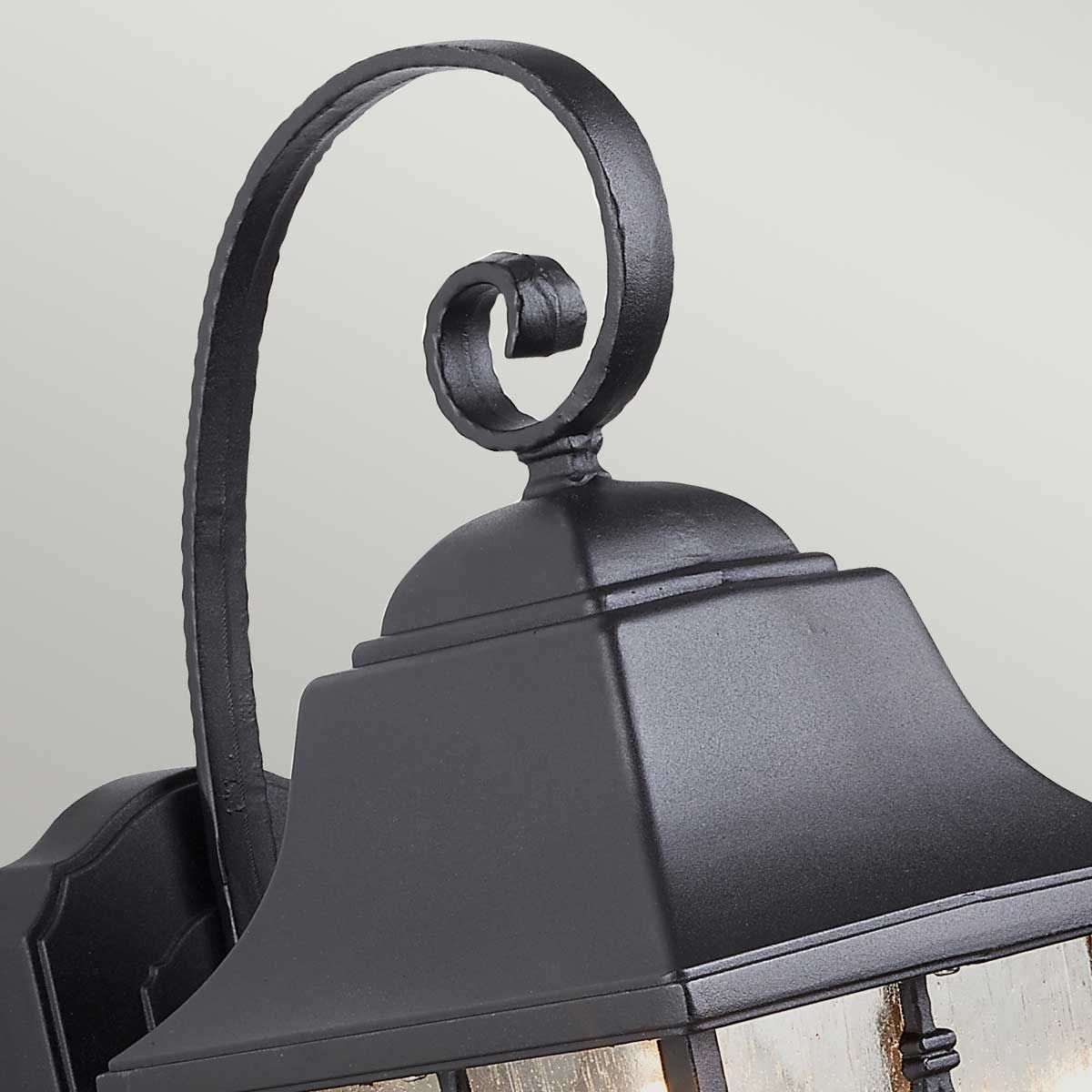 Elstead Kent Single Wall Lantern - Black