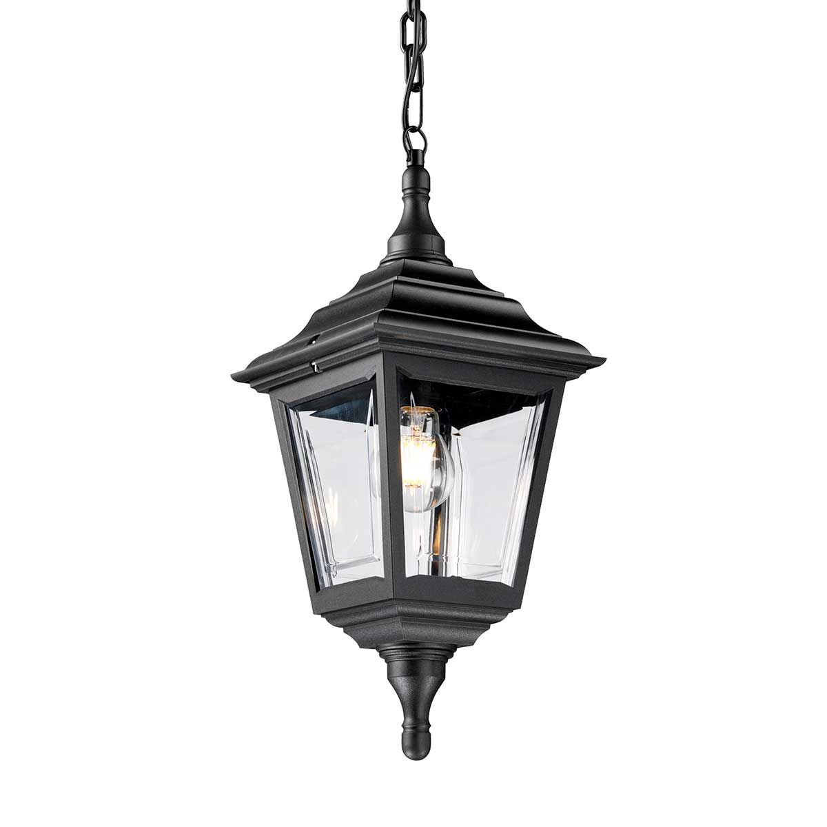 Elstead Kerry Single Chain Lantern - Black