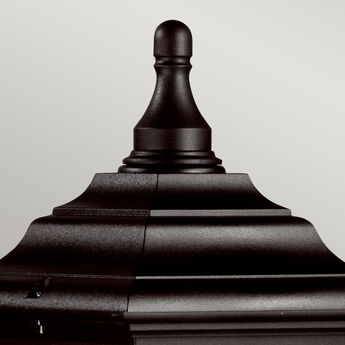 Elstead Kerry Single Pillar Lantern - Black