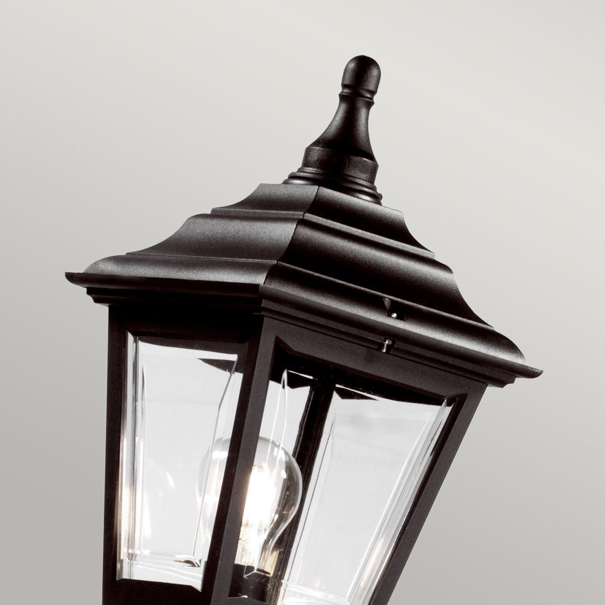 Elstead Kerry Single Lamp Post - Black