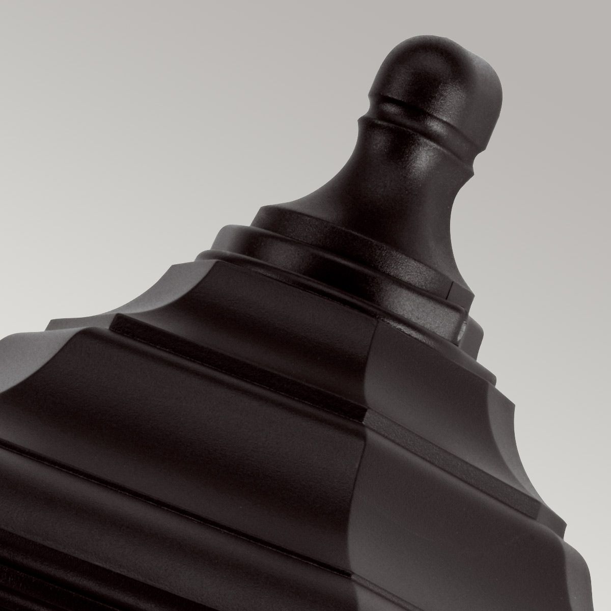Elstead Kinsale Single Flush Lantern - Black
