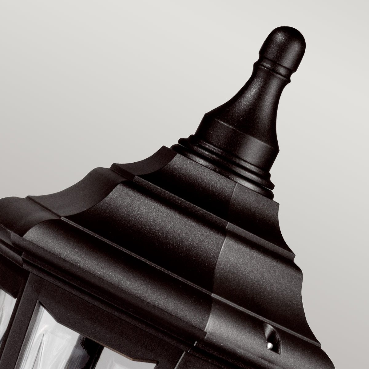 Elstead Kinsale Single Pillar Lantern - Black