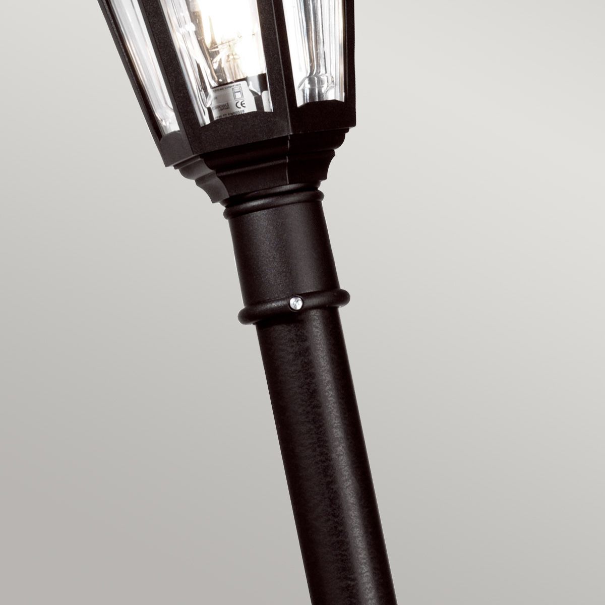 Elstead Kinsale Single Lamp Post - Black