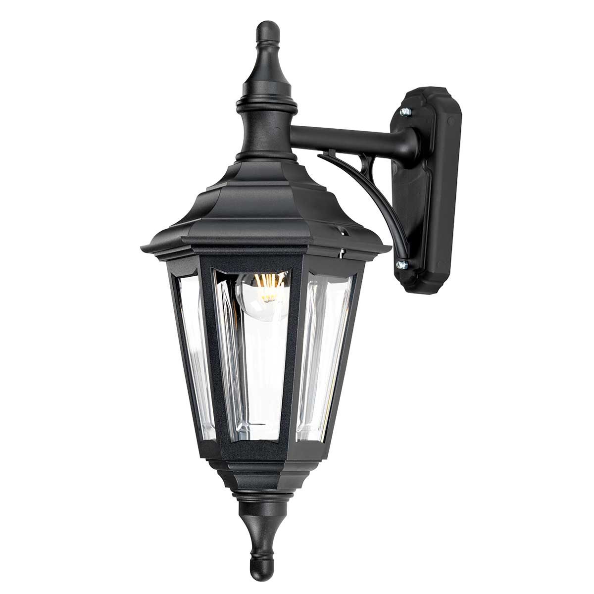 Elstead Kinsale Single Wall Lantern - Black